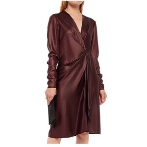NWT Rag & Bone McKenzie Burgundy Wrap Front Dress